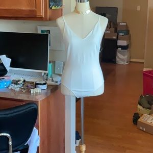 NWOT Shinestar Off White Bodysuit Size M.